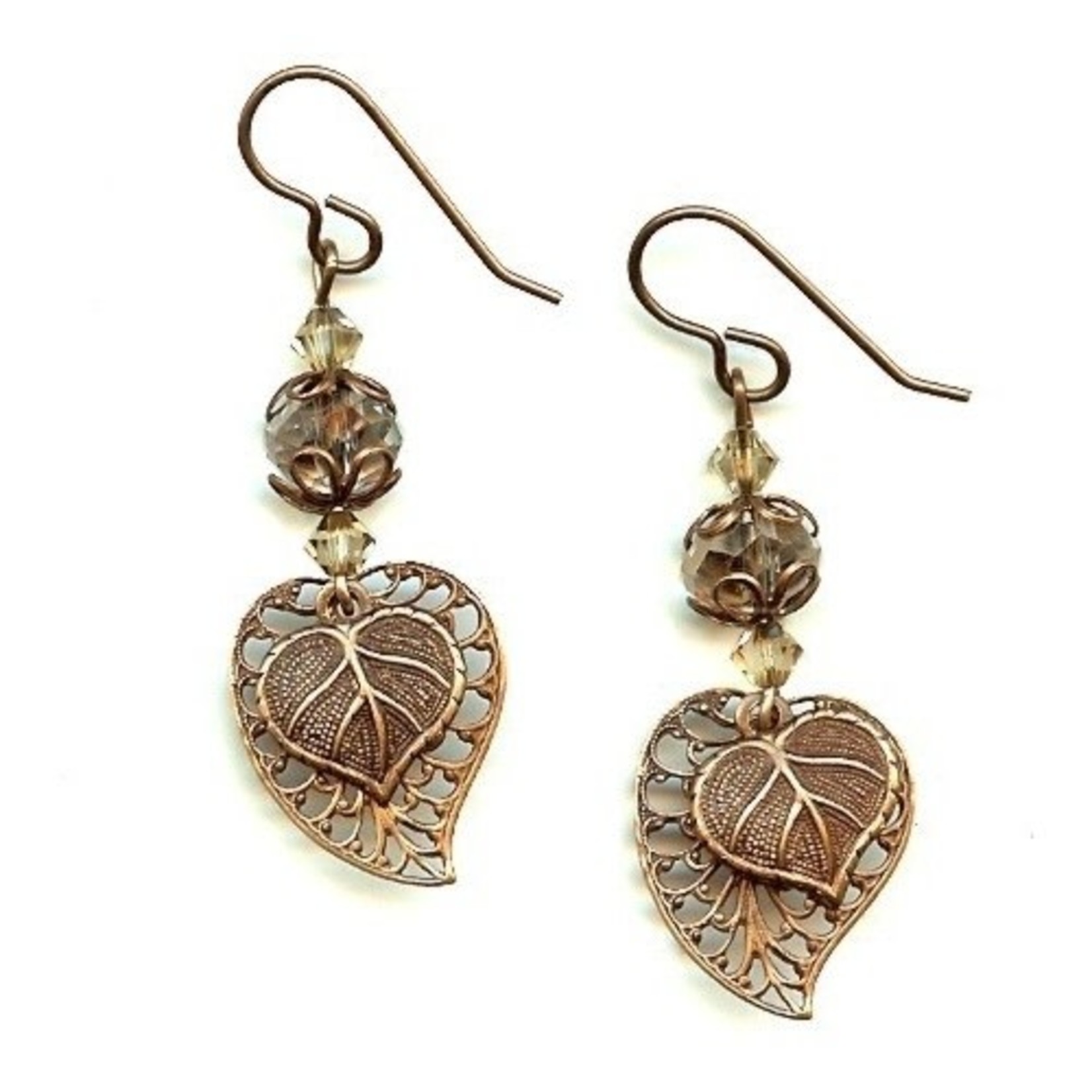 Vintaj Vintaj Teensie Nouveau Leaf Charm