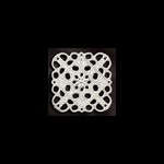 Silver Plated 35mm Square Filigree - Each