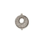 Nunn Design Patera Grande Double Loop Antique Silver Circle Toggle