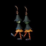 Merry Witch Orange Earring Kit