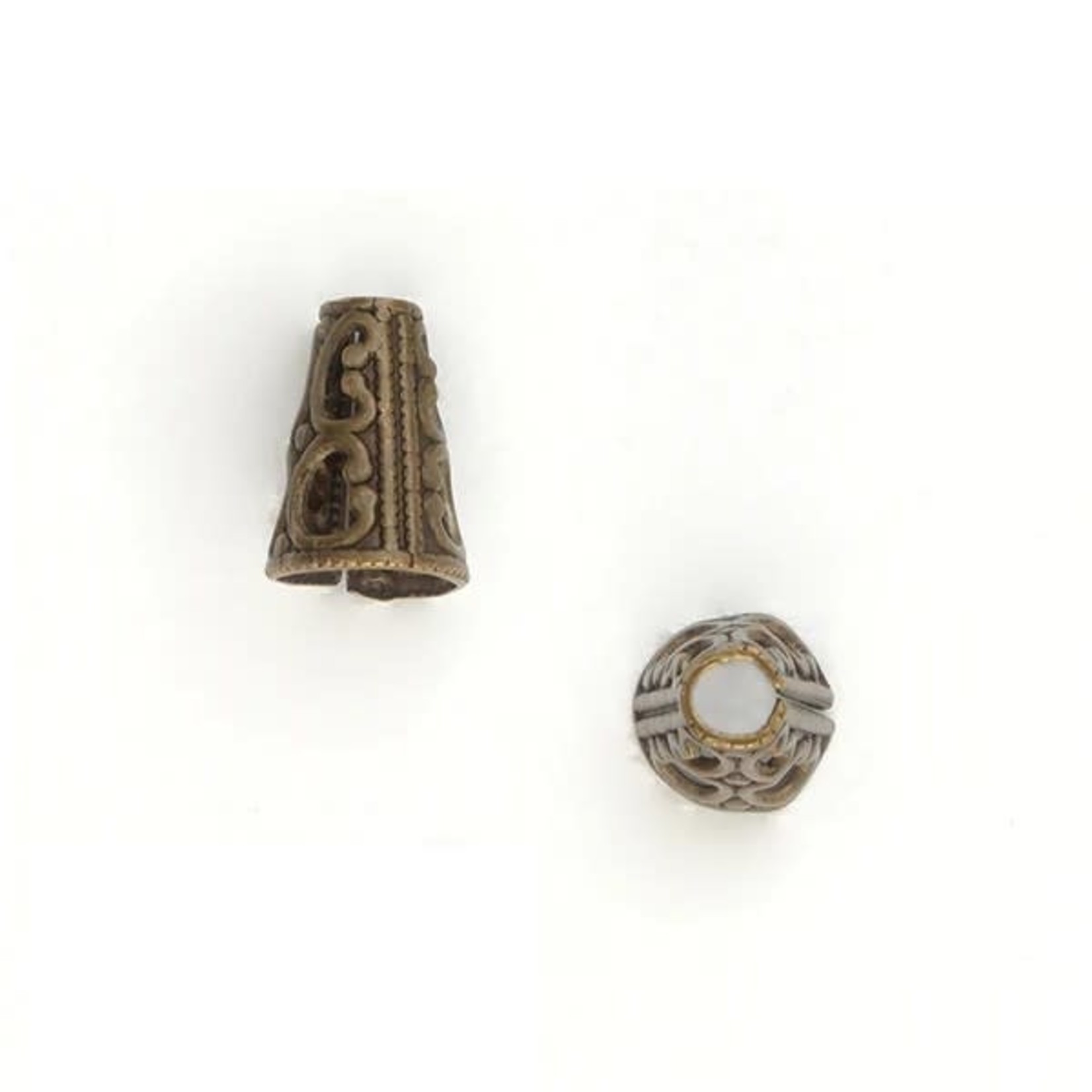 Vintaj Vintaj Brass Filigree Cone End Cap