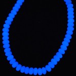 Blue Aragonite 6x8mm Smooth Rondelle Bead