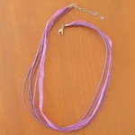 Ribbon Necklace Purple