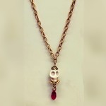 Bleeding Skull Necklace - Ready to Wear