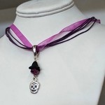 Sugar Skull Purple Necklace