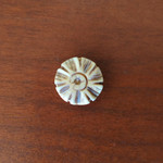 Bone Flower Coin Bead