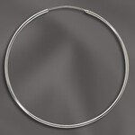 Sterling Silver 50mm Endless Hoop - Single