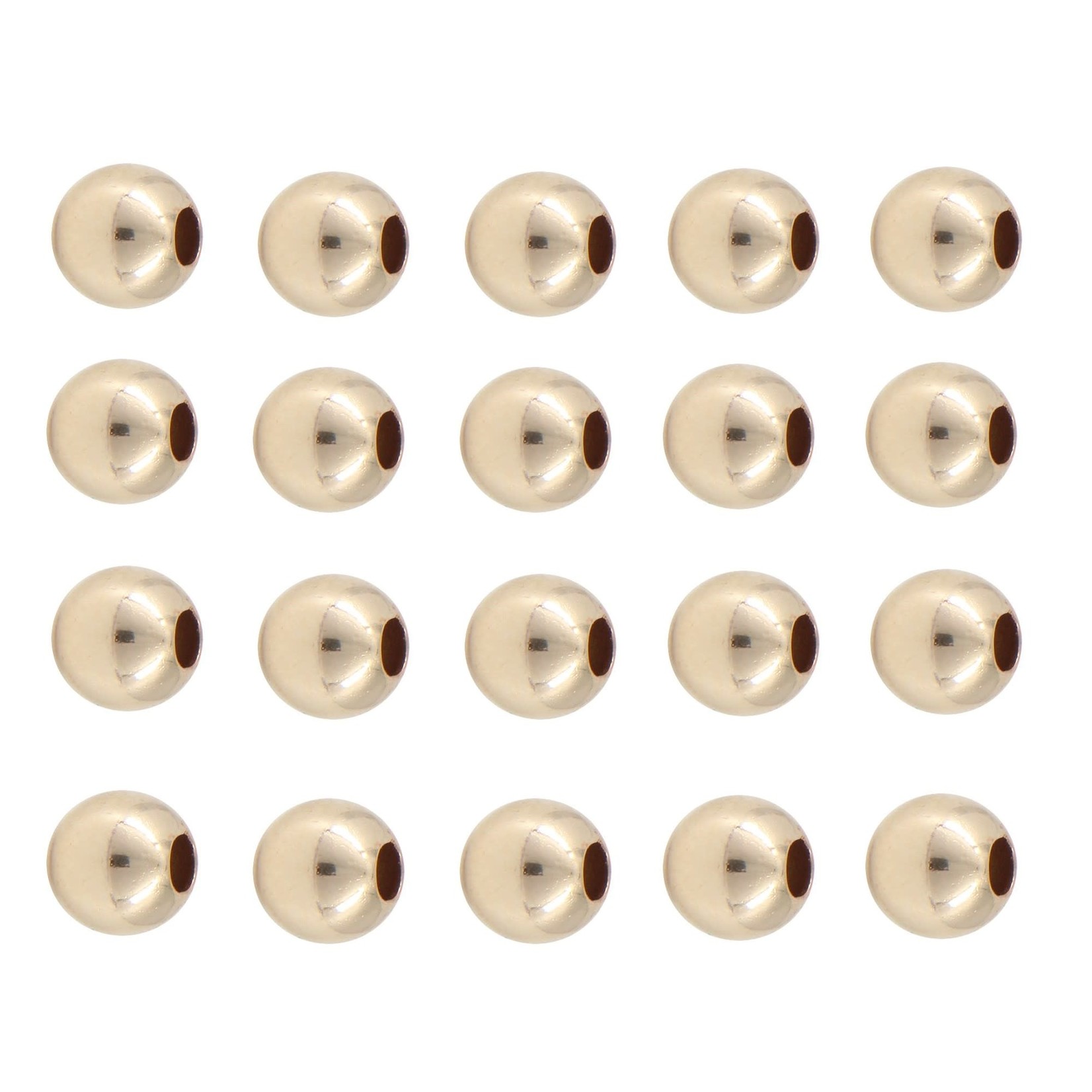 Gold Filled Smooth Round 3mm - 20 Pieces