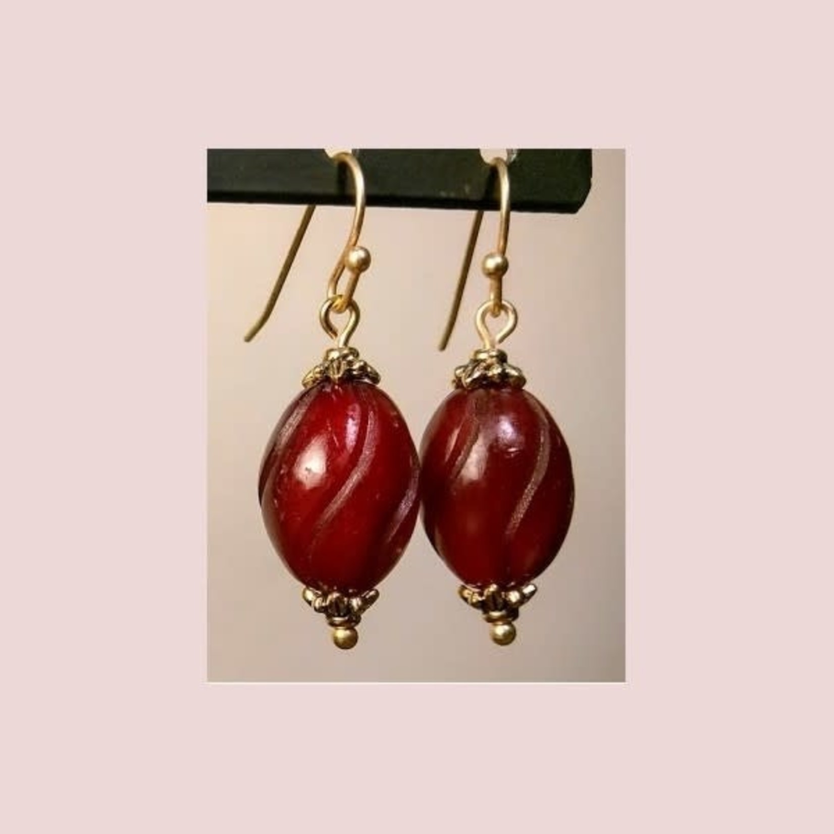 Red Horn Earrings - Ready to Wear