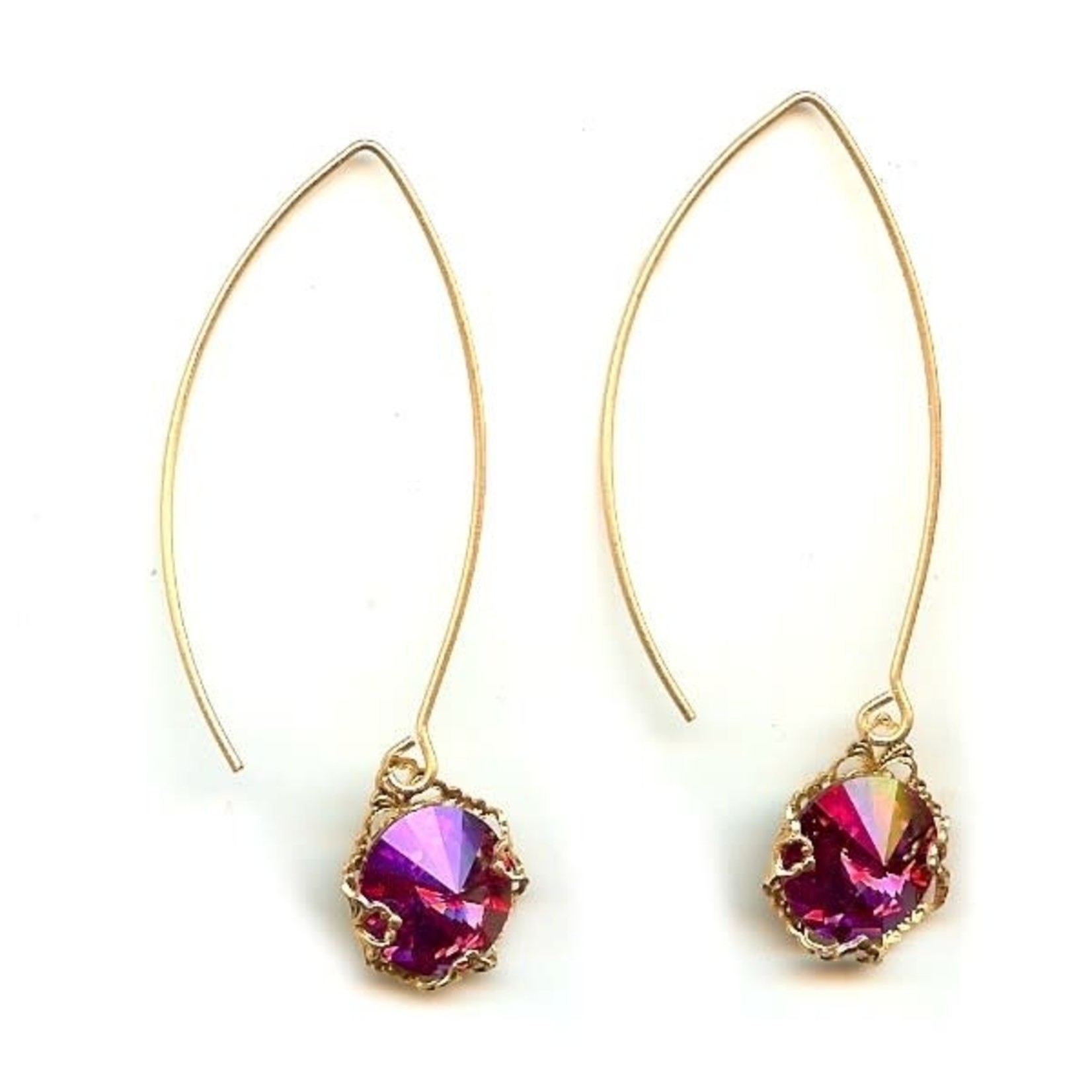 Square Dapped Filigree - Raw Brass