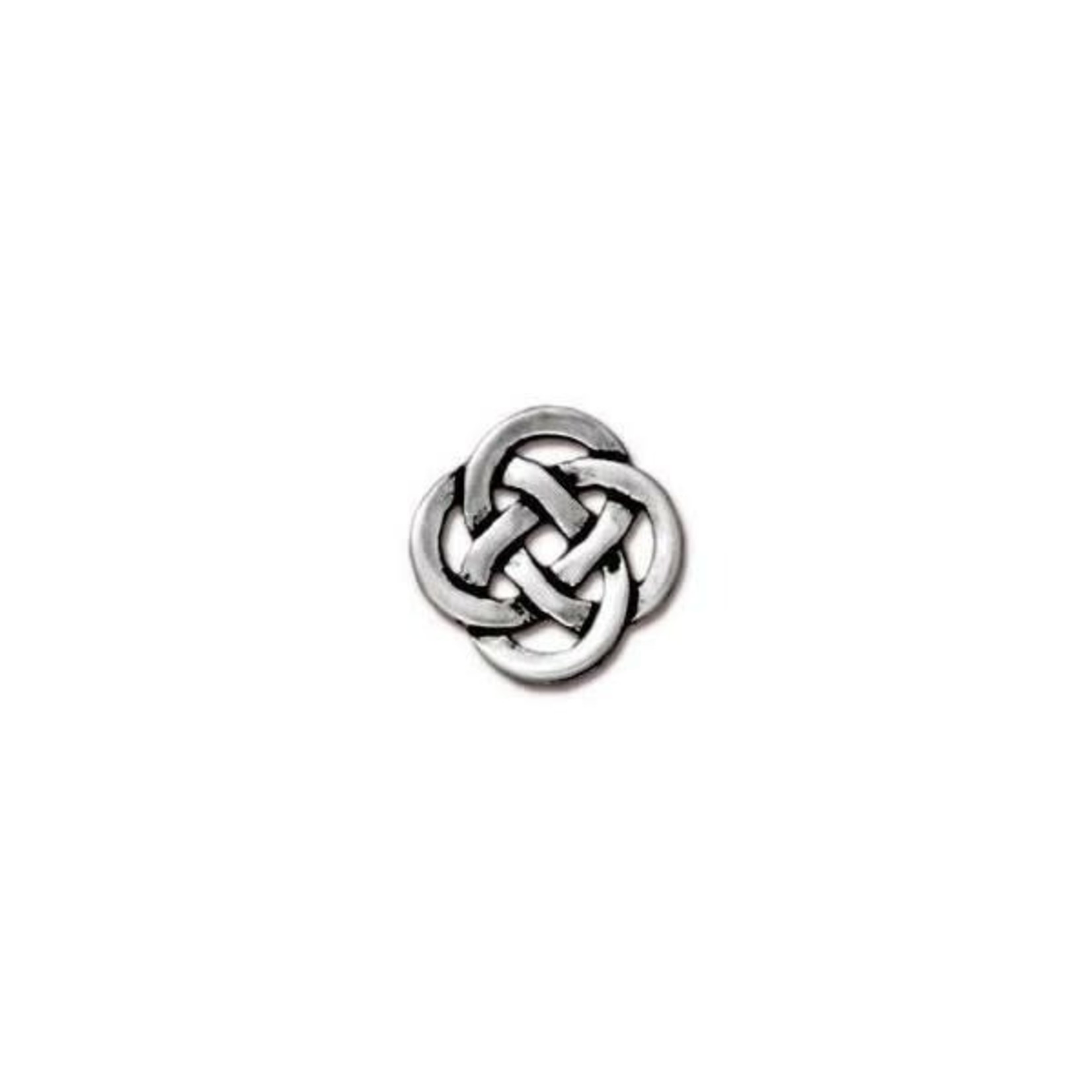 TierraCast Celtic Knot Connector Antique Silver Plated
