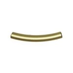Curved Round Tube 35x3mm Satin Gold Nickel-Free Plated
