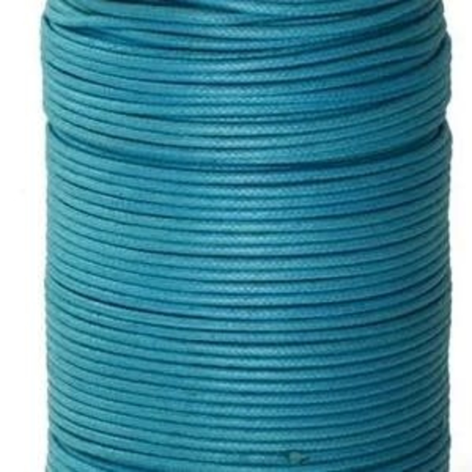 Turquoise Waxed Cotton Cord 2mm - 1 ft