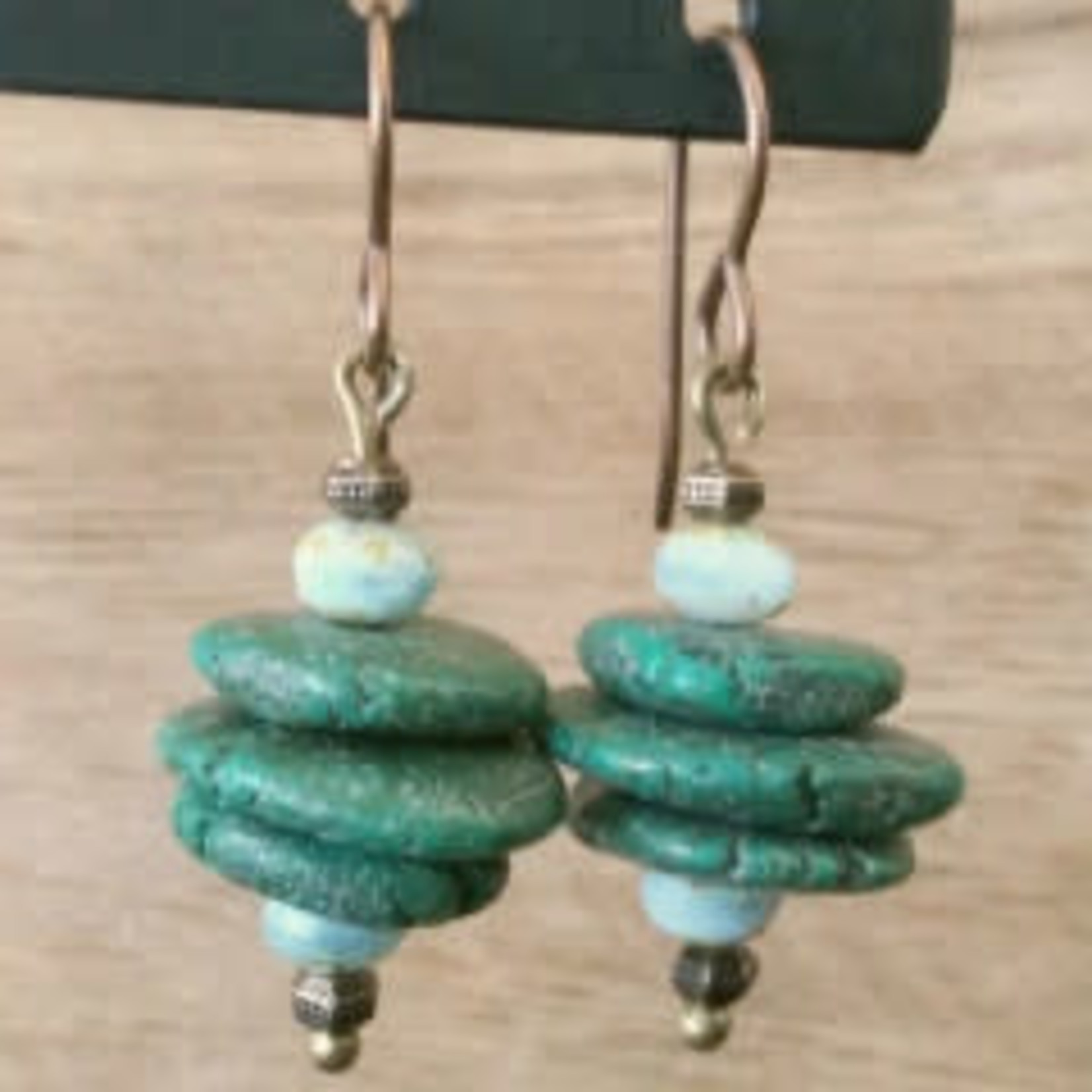 Stacked Stones 2 Earrings - Ready to Wear