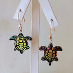 Dichroic Turtle Earrings - Ready to Wear