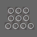 Sterling Silver 7mm Closed Jump Ring - 10 Pieces