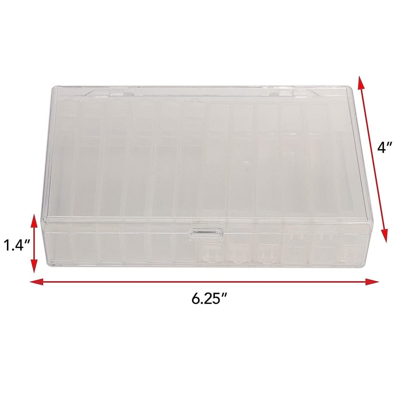 Clear Plastic Bead Storage Box