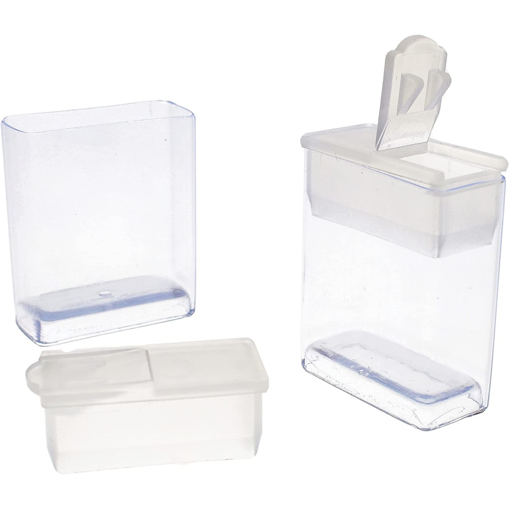 1pcs/2pcs Rectangle Plastic Bead Containers, Flip Top Bead Storage, 6x  Compartments, White Storage Box 