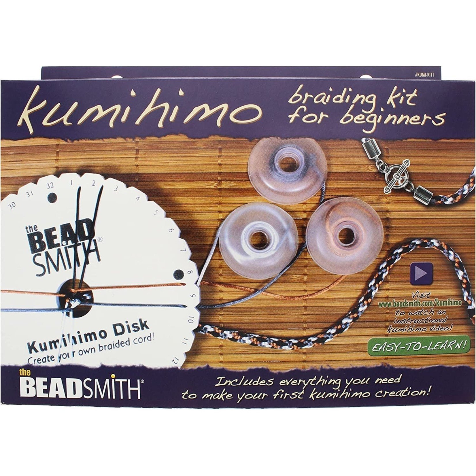 Beadsmith Kumihimo Starter Kit with Round Disc