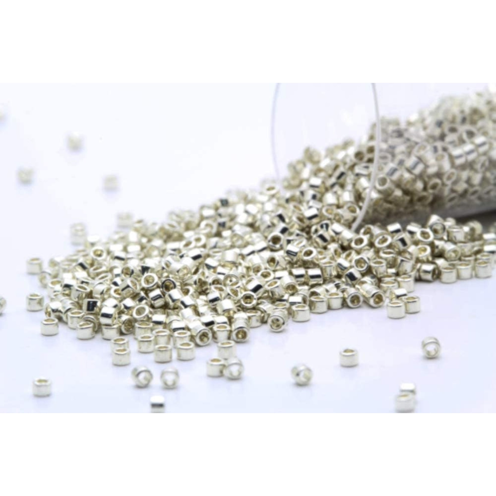 Miyuki Delica 11/0 Galvanized Silver Seed Beads