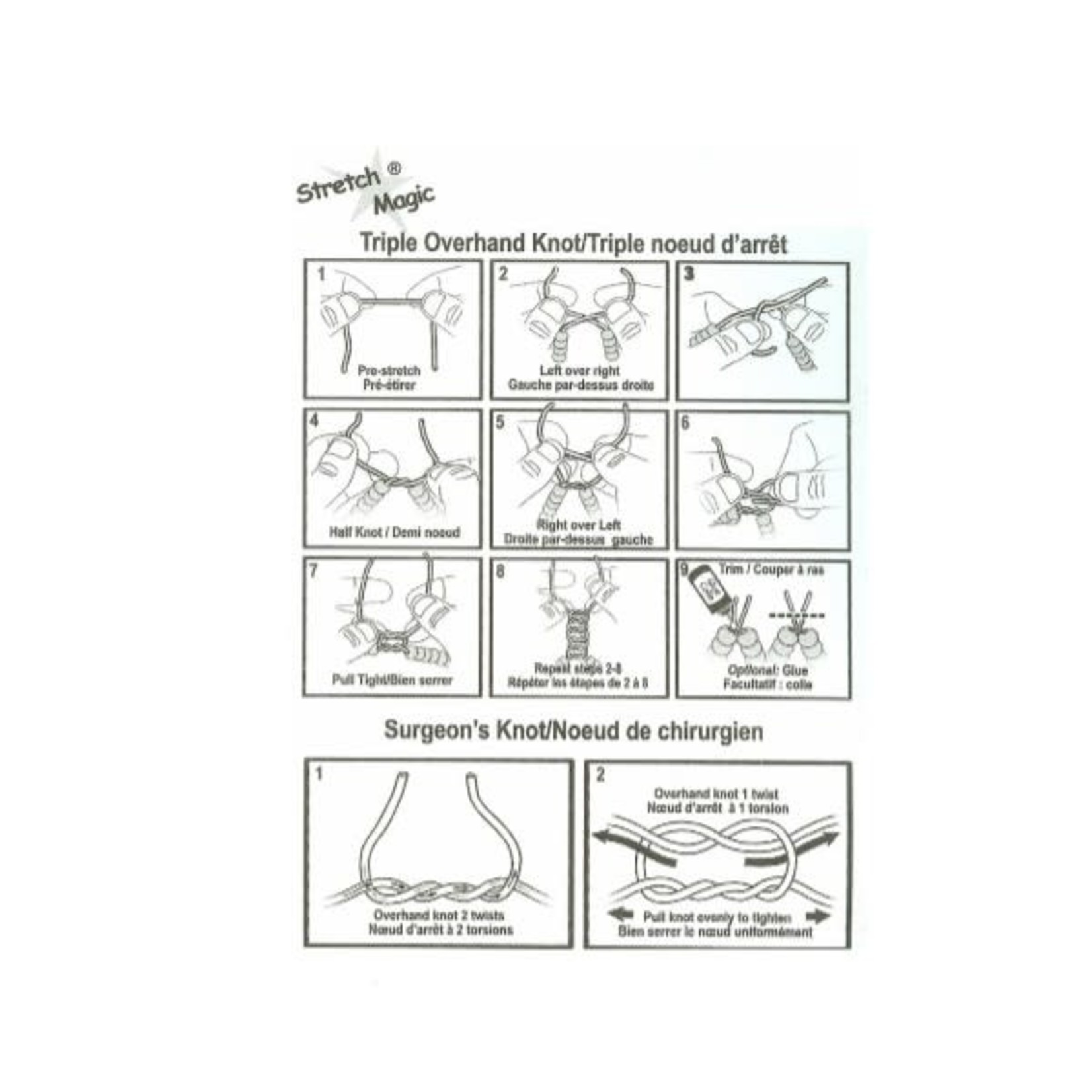 Stretch Magic Bead & Jewelry Cord .5mm Black 10M