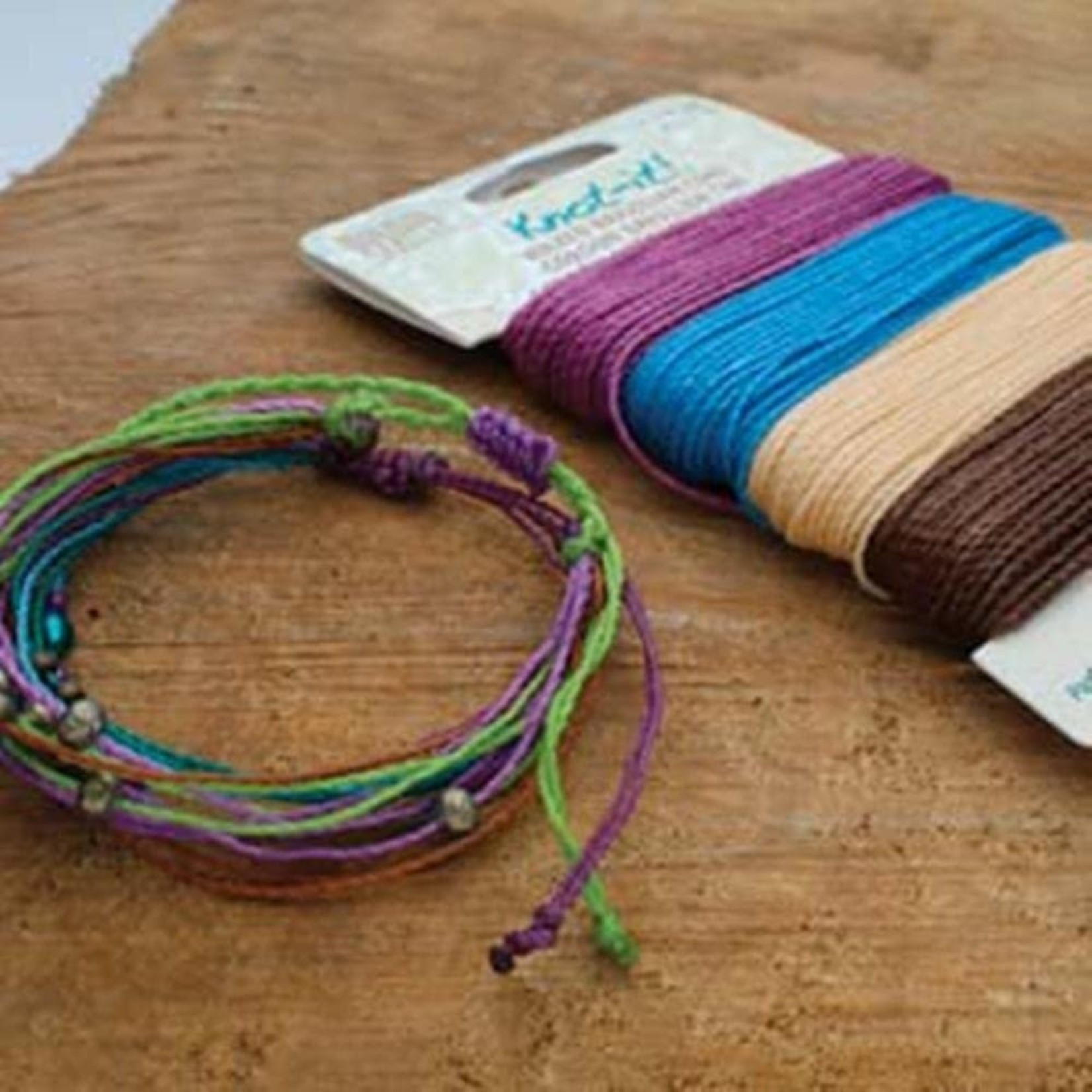Knot-it! Waxed Brazilian Poly Cord - Adventures Calling 15 Yards/Color