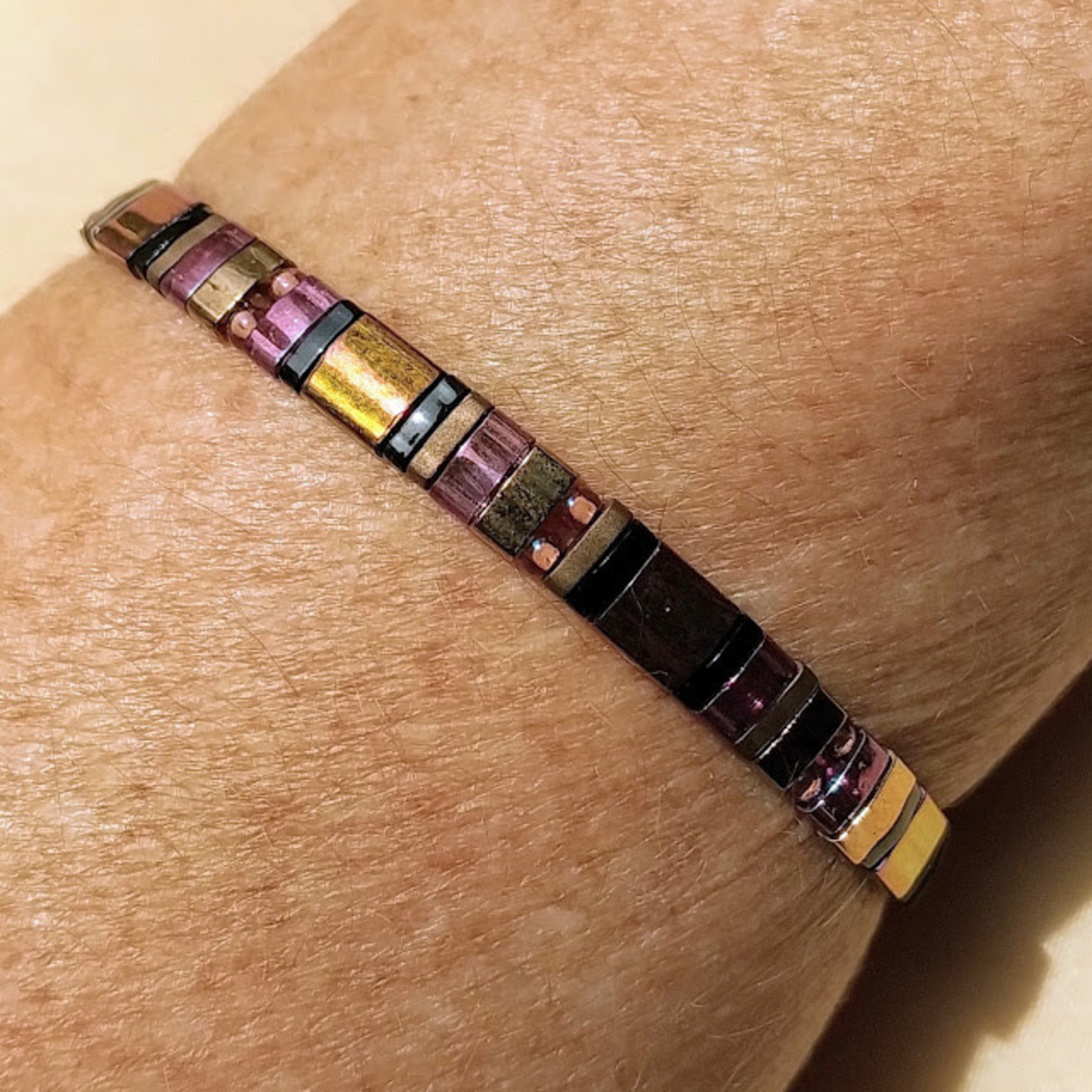 Bead Inspirations Tila Stacker Bracelet Kit - Amaranthine Gold