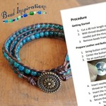 Printed Instructions to Make a Basic Wrap Bracelet