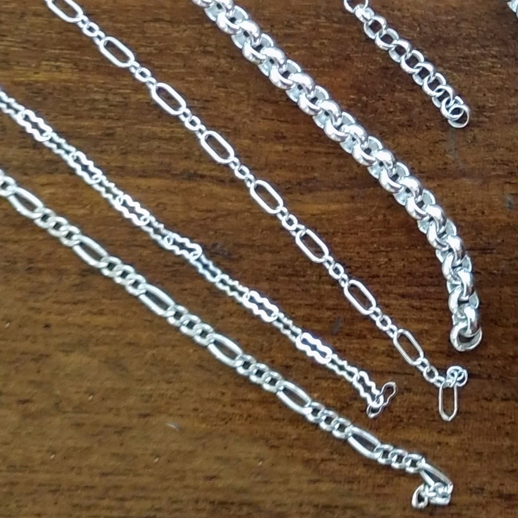Sterling Silver Figaro 2.1mm Chain - 1"