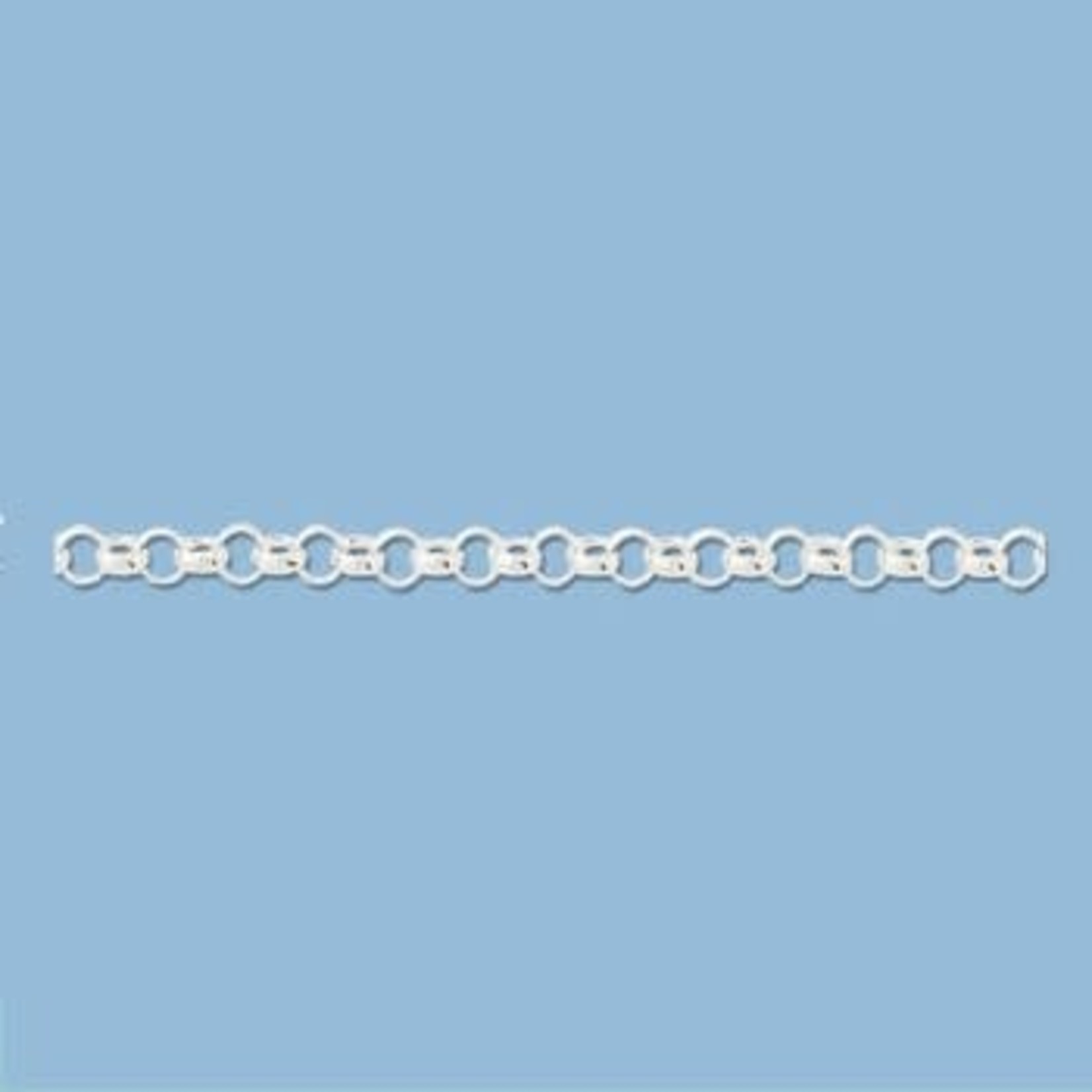 Sterling Silver Rolo Chain 3.2mm - 1"