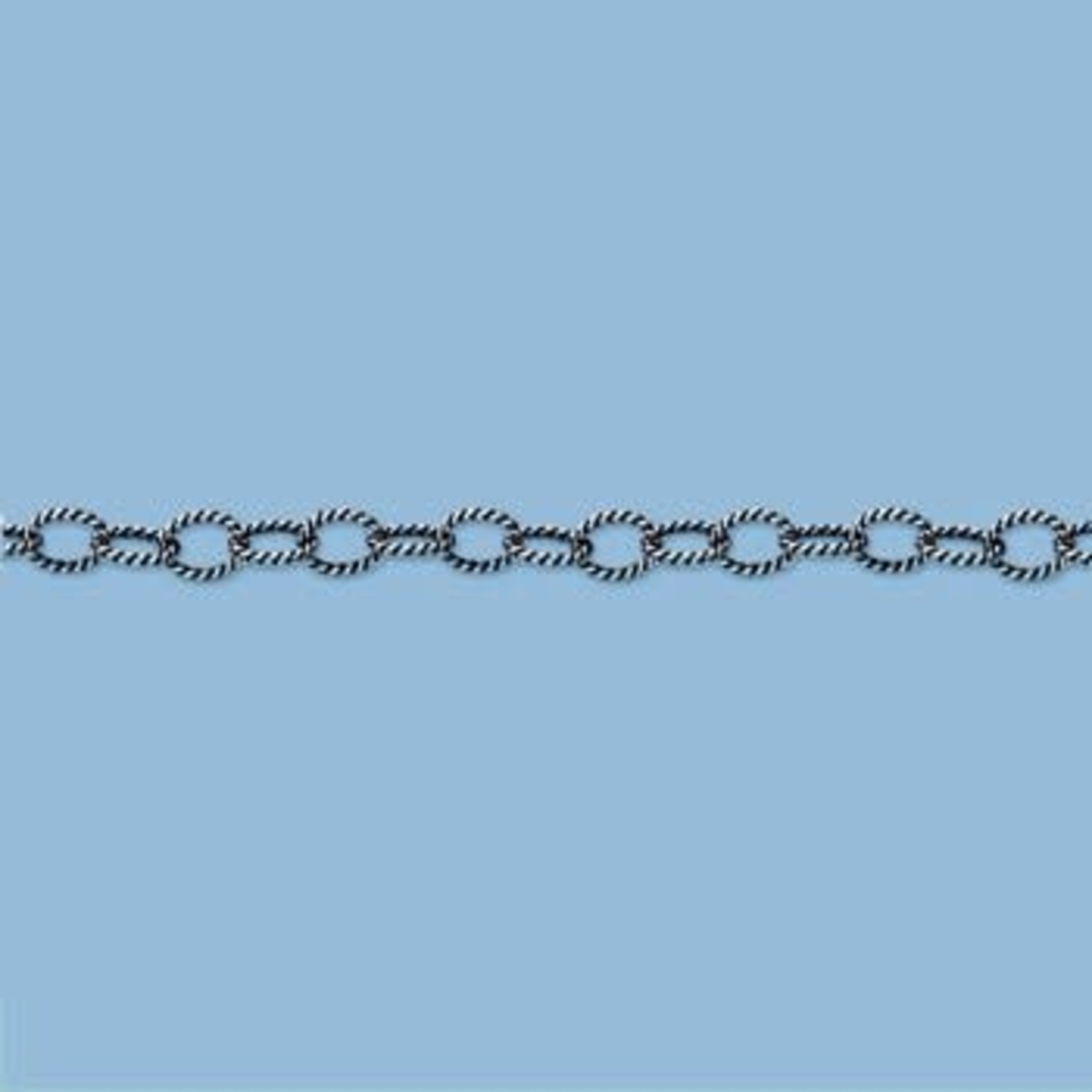 Sterling Silver Twist Wire Chain - 1"