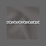Sterling Silver Round Cable  Chain - 1"