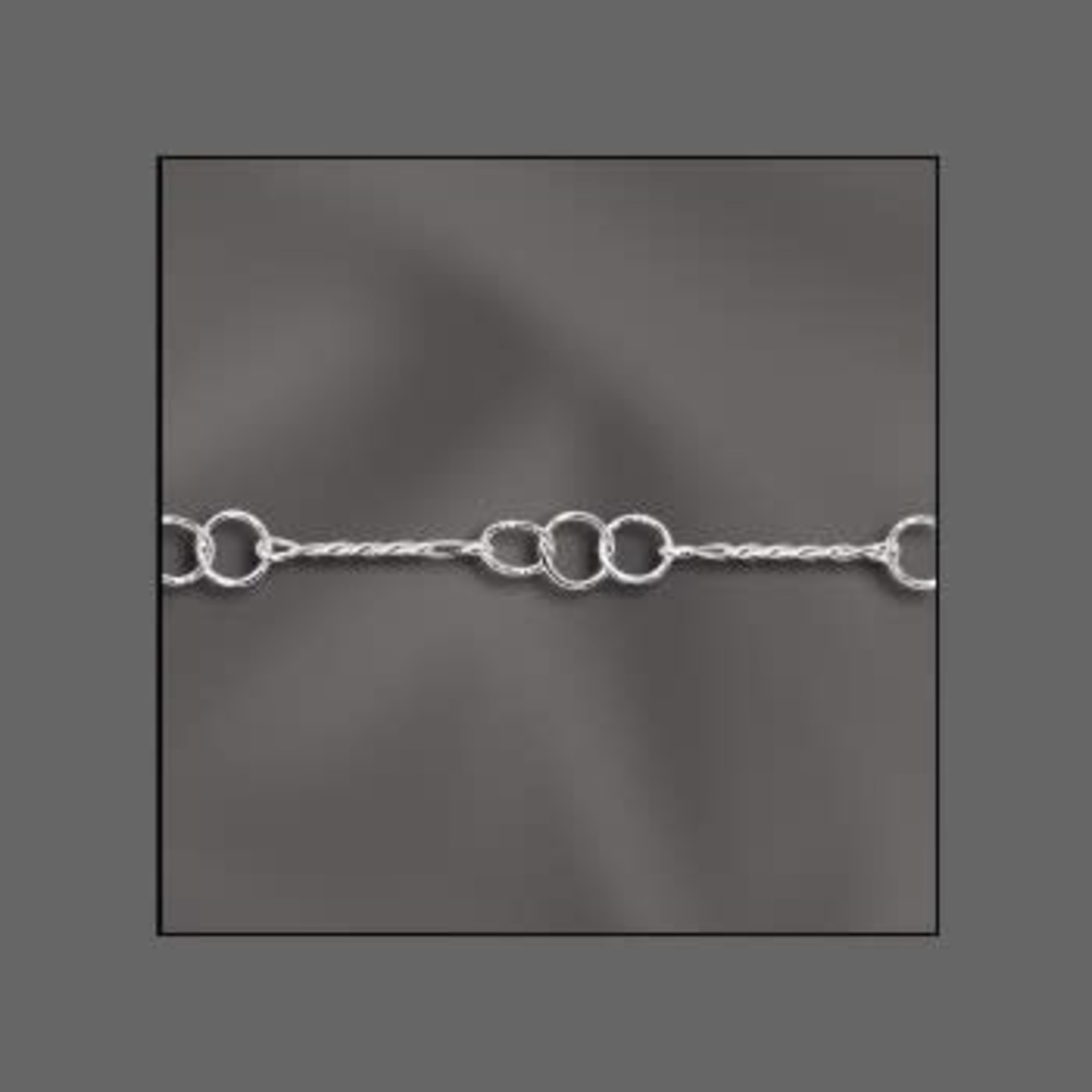 Silver Filled Light Weight Fancy Twist Chain - 1"