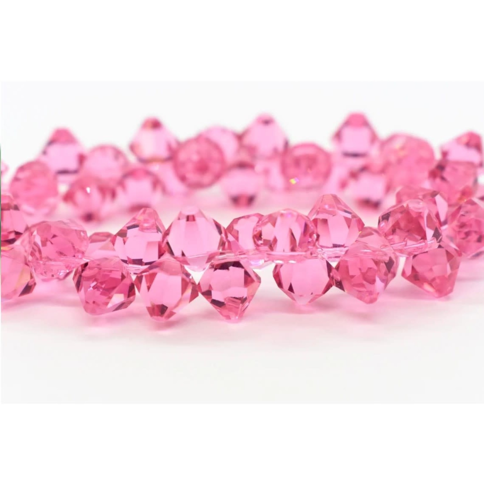 Swarovski 8mm Top Drilled Rose - 15 Pieces