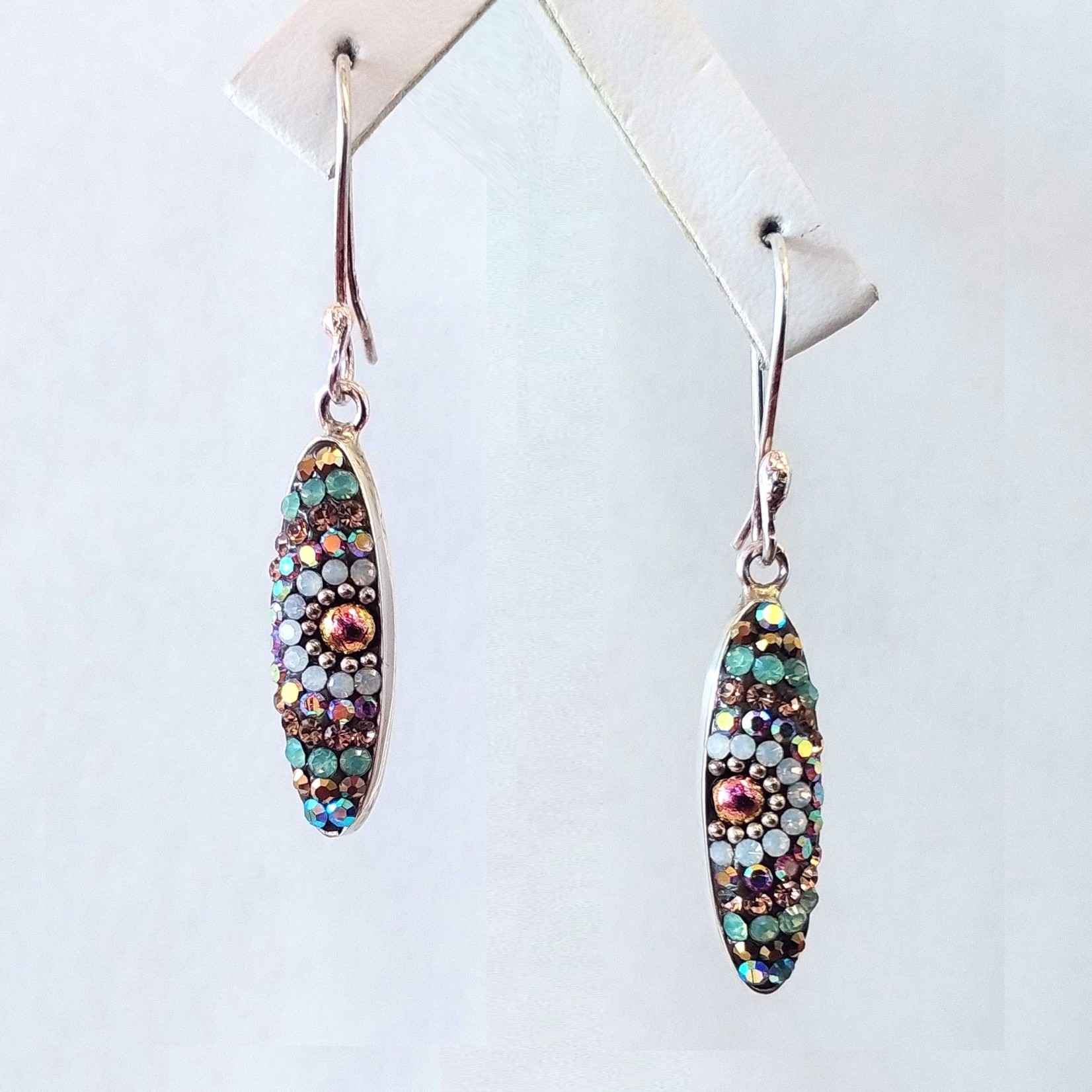 Mosaico Pastel Oval Earrings - Bead Inspirations