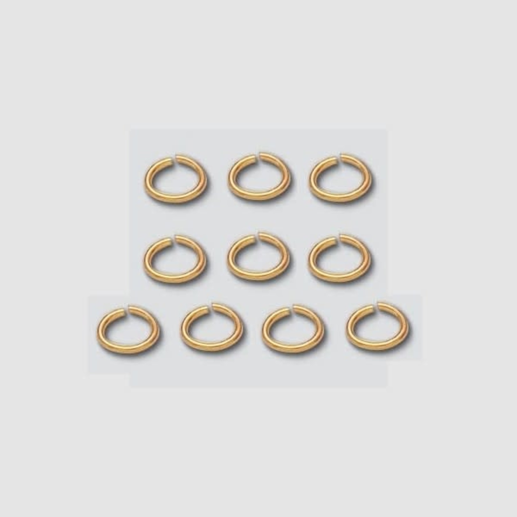 Gold Filled 4x6mm Open Oval Jump Ring - 10 Pieces