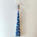 Mosaico Blue Bar Sterling Silver Necklace - Ready to Wear