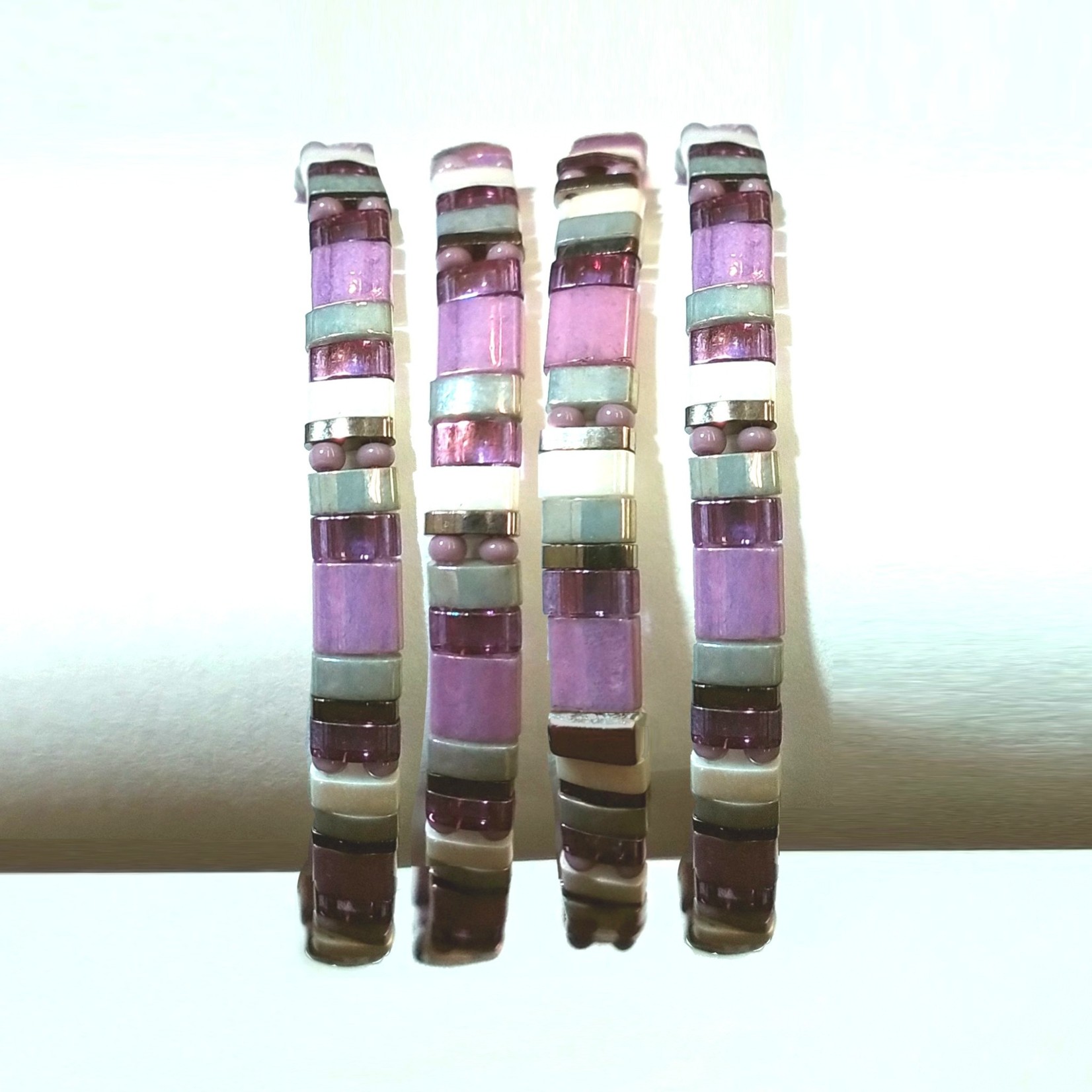 Tila Stacker Bracelet Kit - Purple Passion