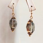 Faceted Gold Silver Earrings - Ready to Wear