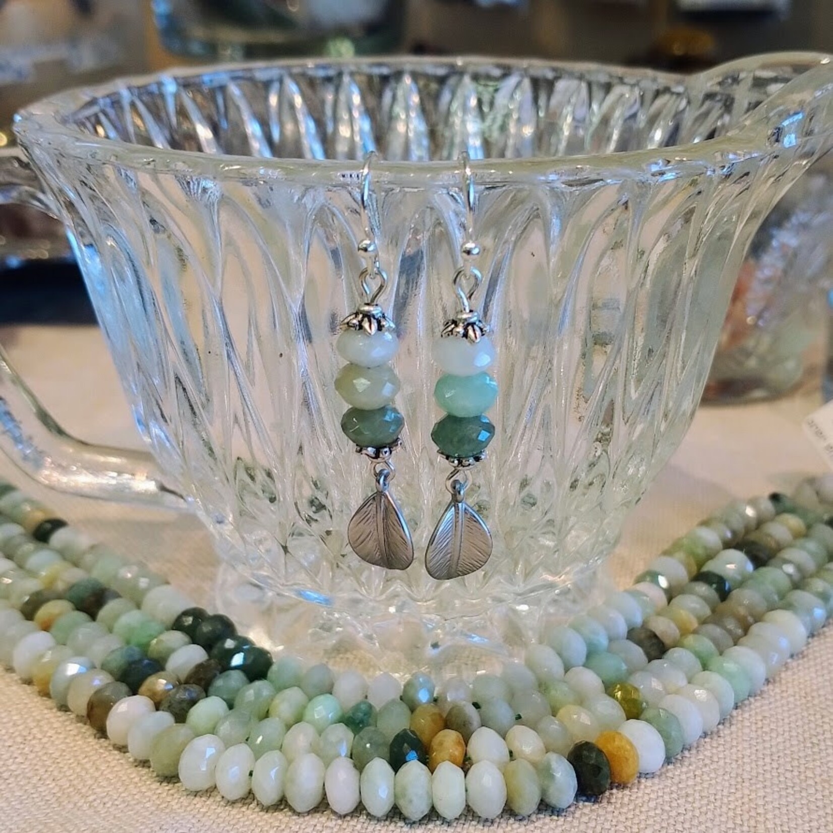 Bead Inspirations Burma Jade Earrings - Ready to Wear