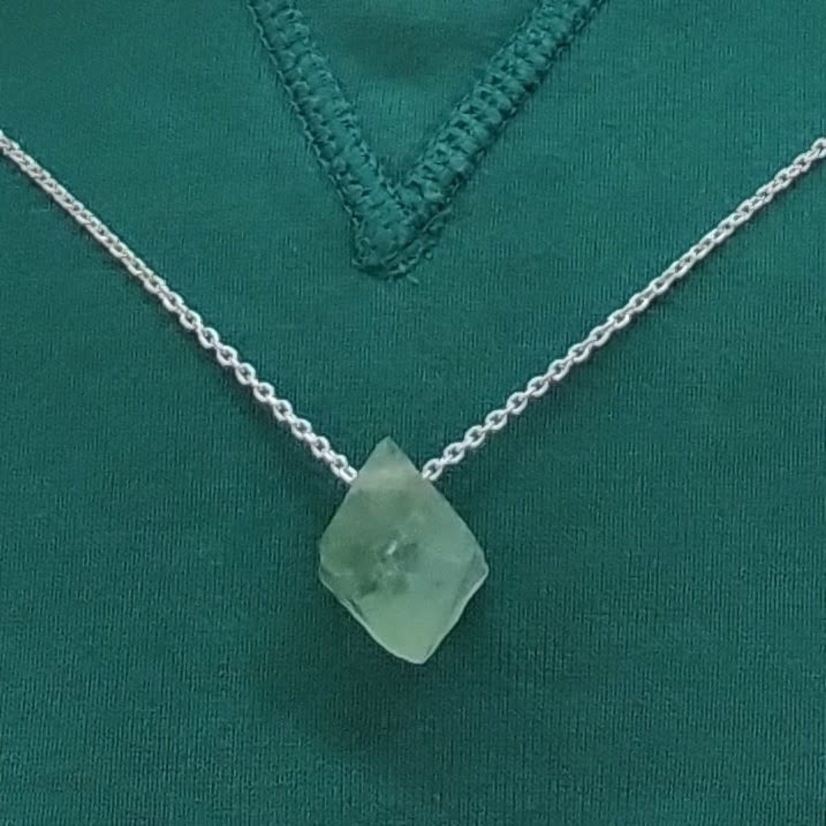 Fluorite Octahedron 20x25mm Pendant