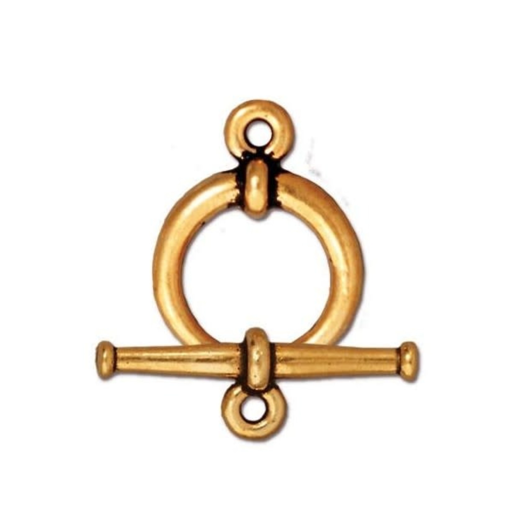 TierraCast Tapered Large Toggle Clasp Set - Antique Gold Plated