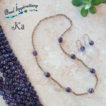 Amethyst Berries Necklace & Earrings Kit