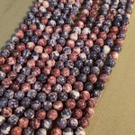 Fossil Stone Purple 10mm Bead Strand