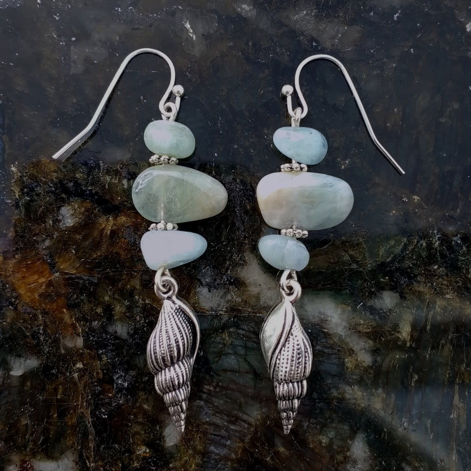 Bead Inspirations Aqua Shell Earring Kit