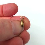 Brass Plated Pinch Bail with Loop