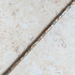 Hematite  1x2mm Matte Bronze Bead Strand