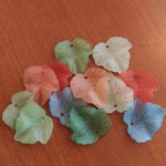 Lucite Leaf Beads