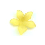 Lucite Flower Bead 28x7mm Yellow