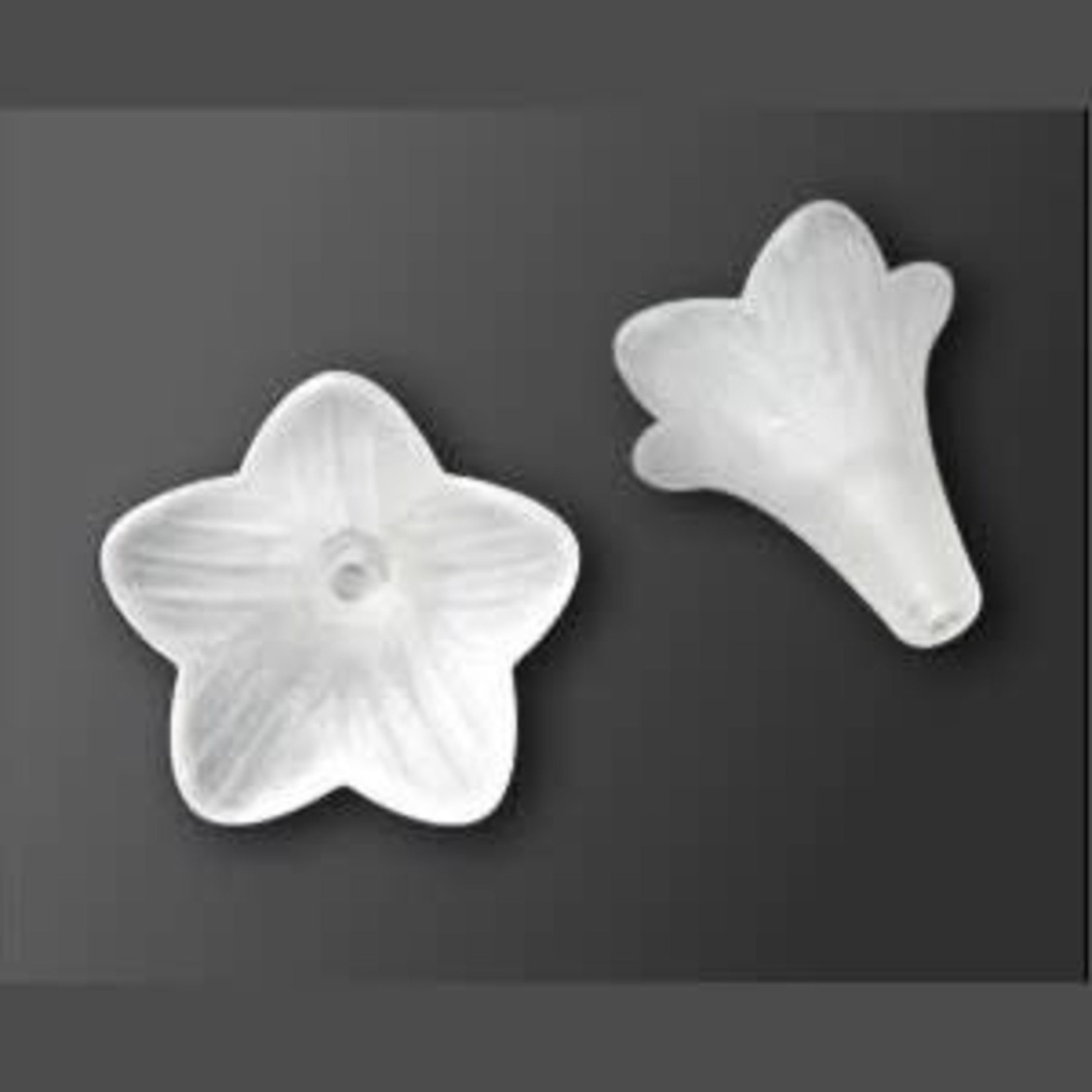 27mm Pointed petal lucite flower beads